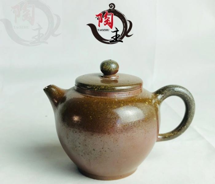 钦州坭兴陶柴烧茶壶